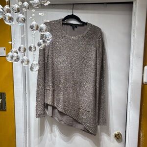Apt. 9 Metallic Asymmetrical Sweater